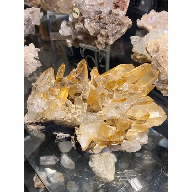 ゴールデンヒーラー クラスター 水晶 癒し 希少 天然石 パワーストーン