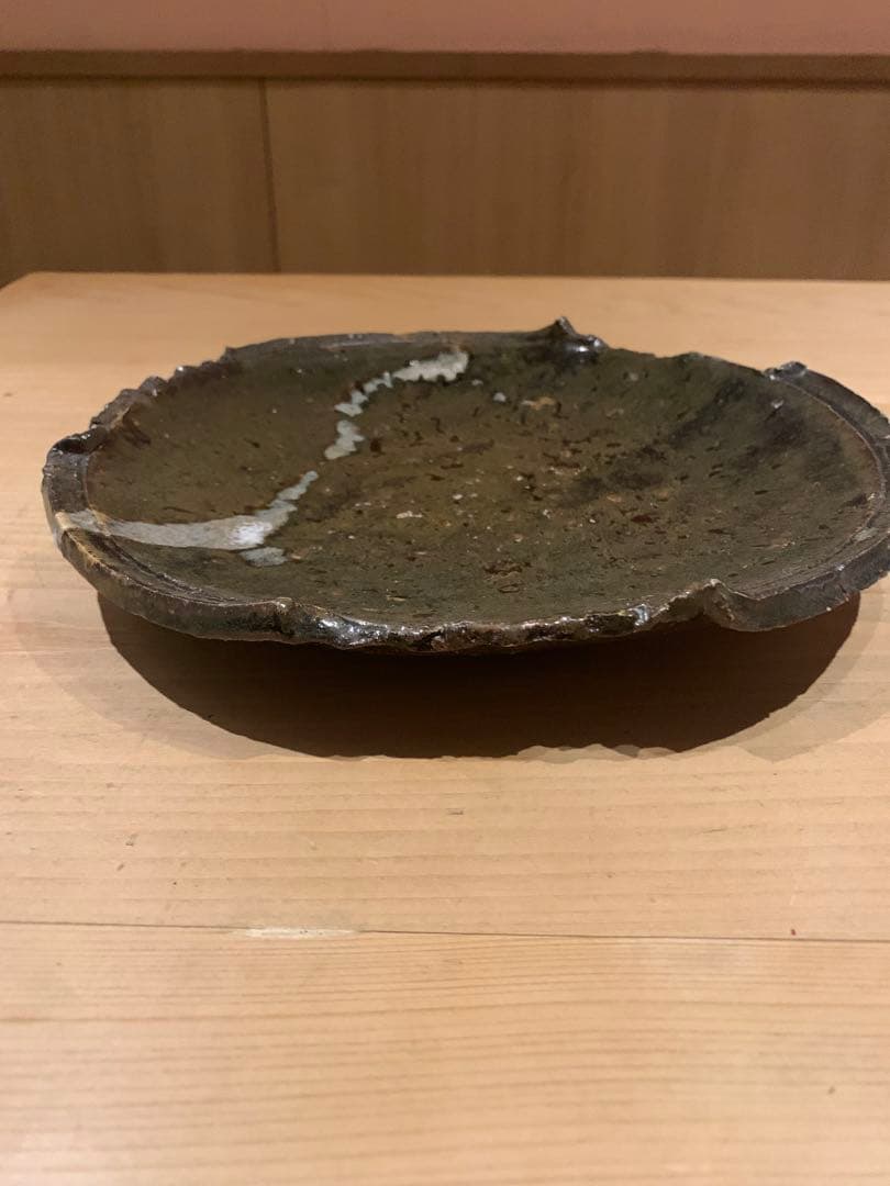 【作家もの】小島陽介 伊賀 灰釉 プレート 8寸 大皿 1枚