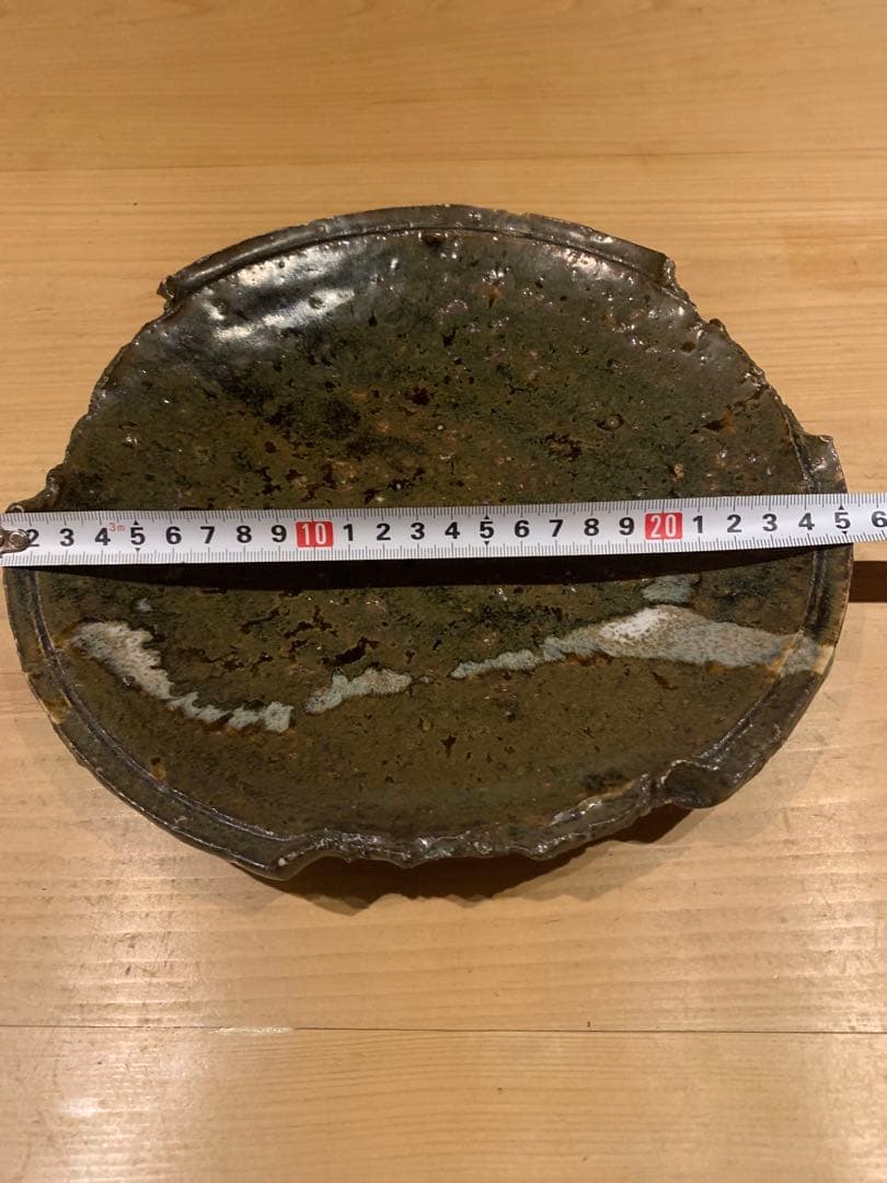 【作家もの】小島陽介 伊賀 灰釉 プレート 8寸 大皿 1枚