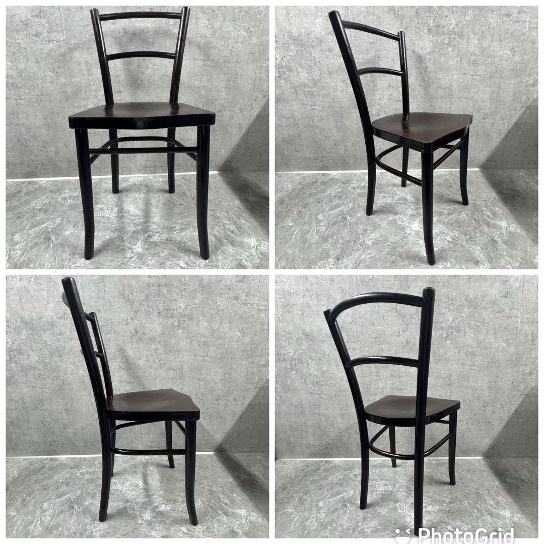 英国イギリスアンティーク ベントウッドチェア ムンダス社 曲木椅子　2脚