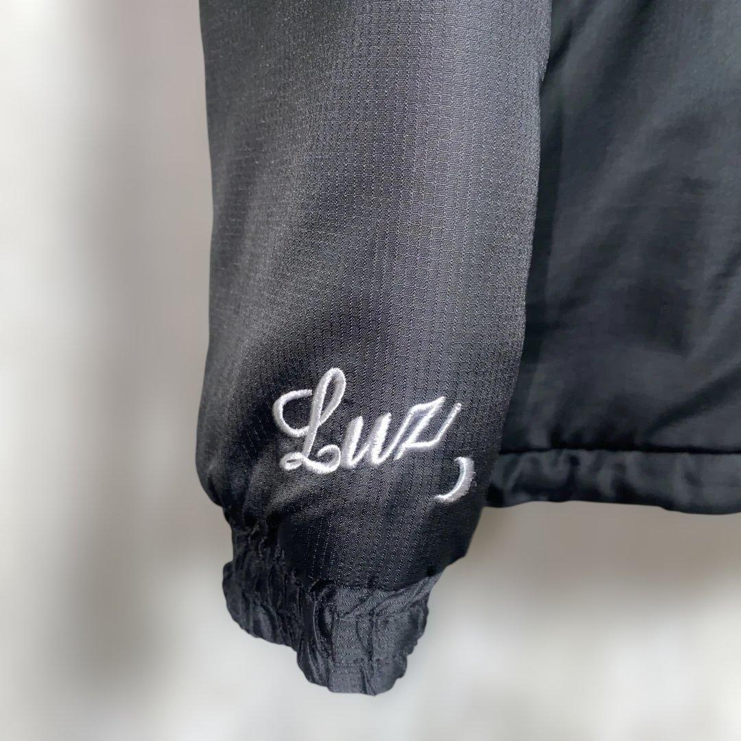 ルースイソンブラ　中綿　ジャケット　裏起毛　帽子付き　黒青　S