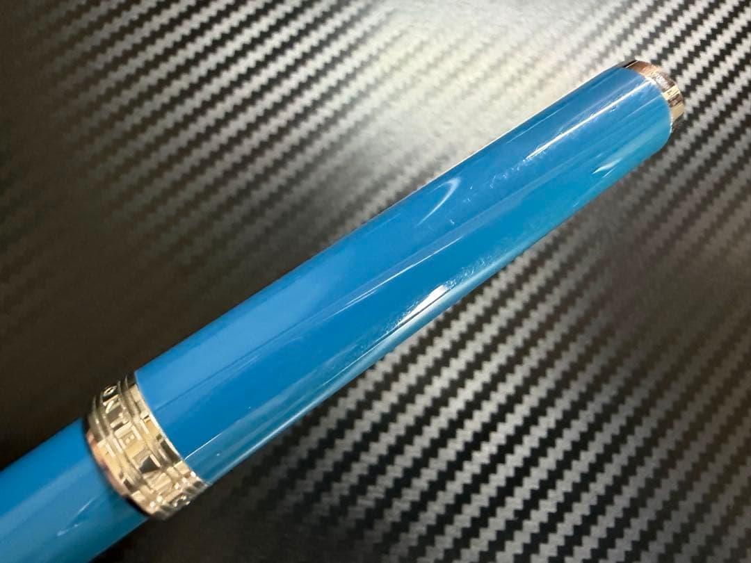 未使用に近い モンブラン PIX ボールペン ペトロールブルー