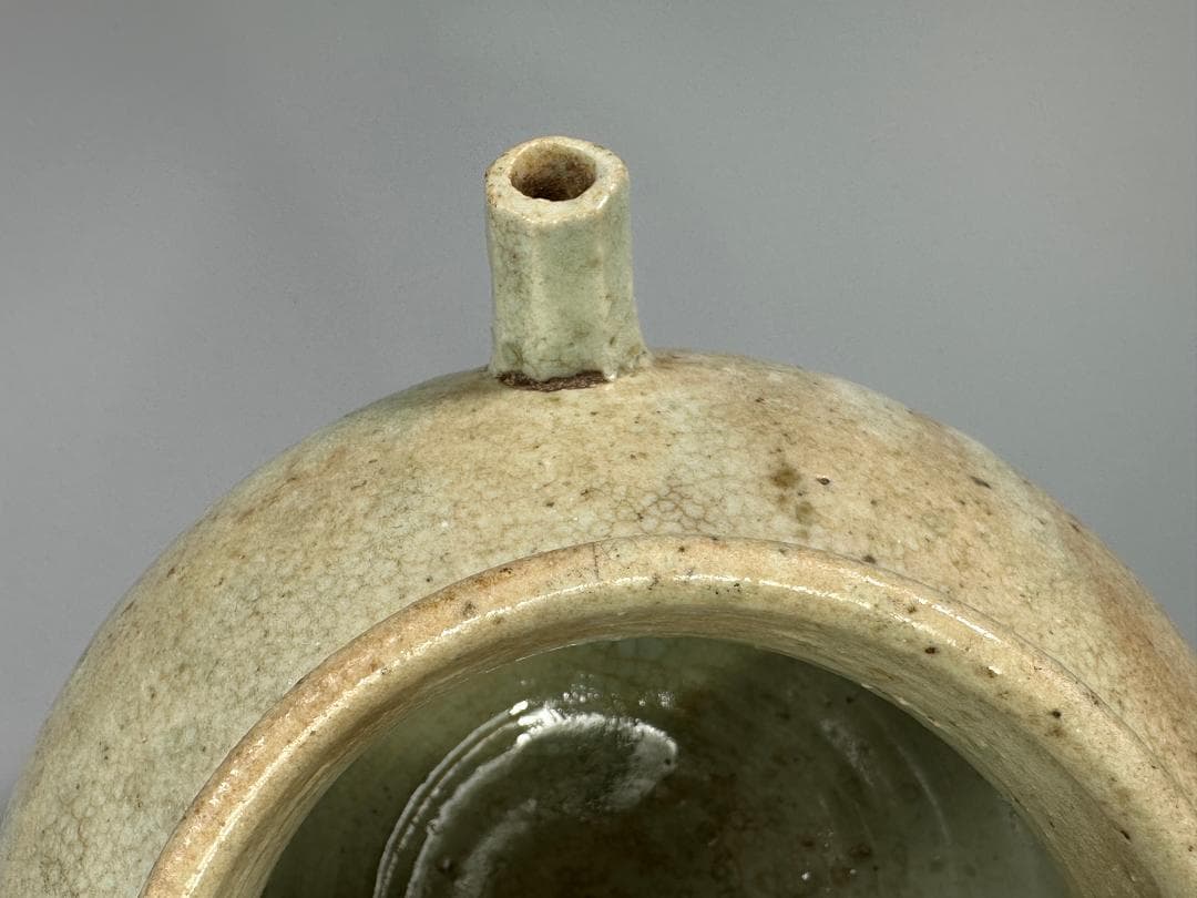 韓国美術　李朝時代　青白磁　白磁　青磁　壺　古物保証　時代物　朝鮮古美術