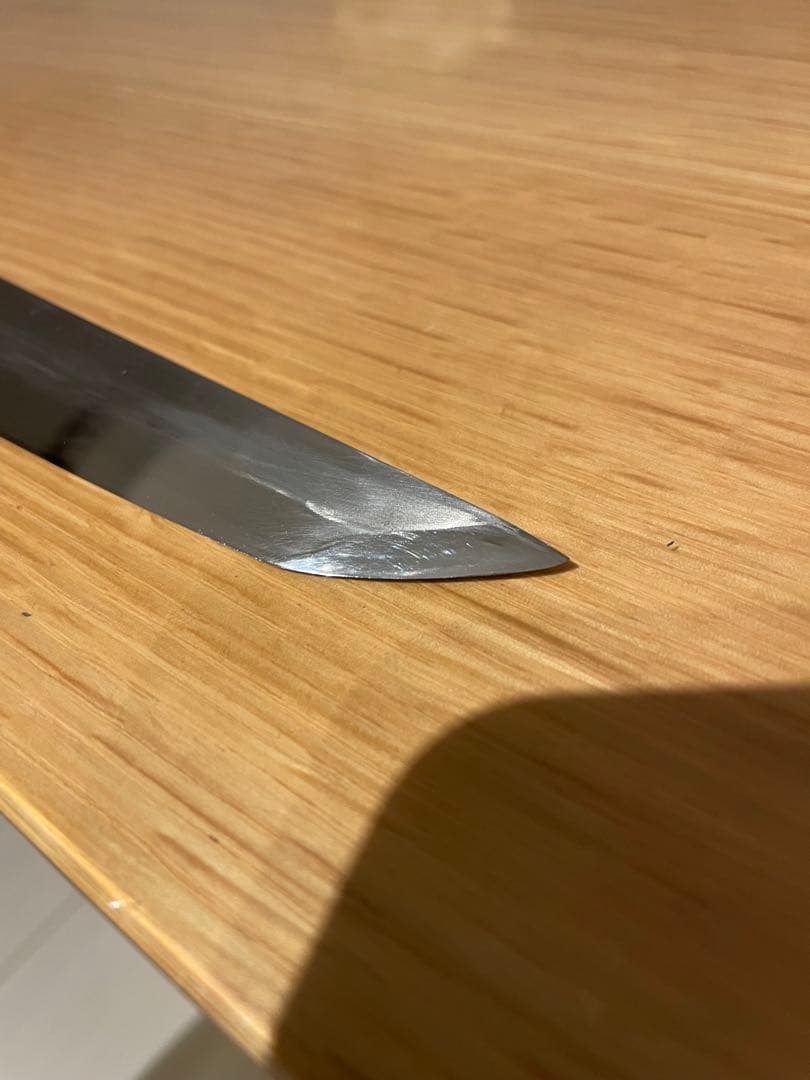 ゆうまタピオカ柳葉先丸包丁　唐津厚広