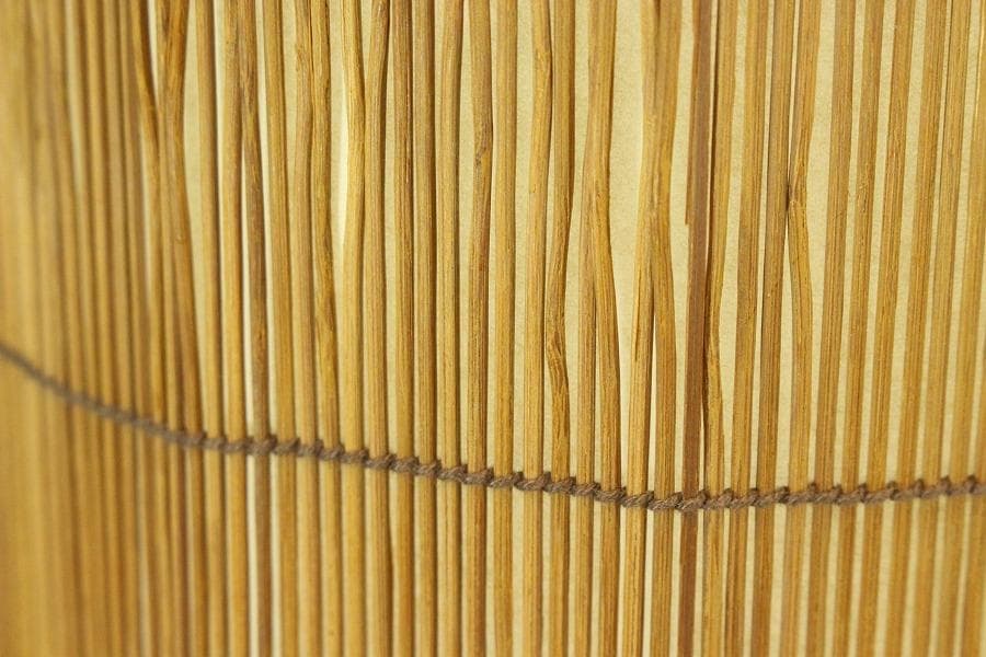 焼スス 竹 丸型スタンド ライト 照明 和モダン インテリア(メ1357)