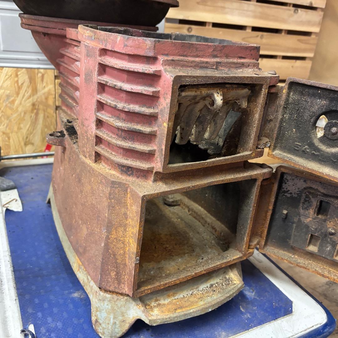 最終値下げ❗️福禄ストーブ 石炭・薪ストーブ 暖房 レトロ 当時物 鋳物