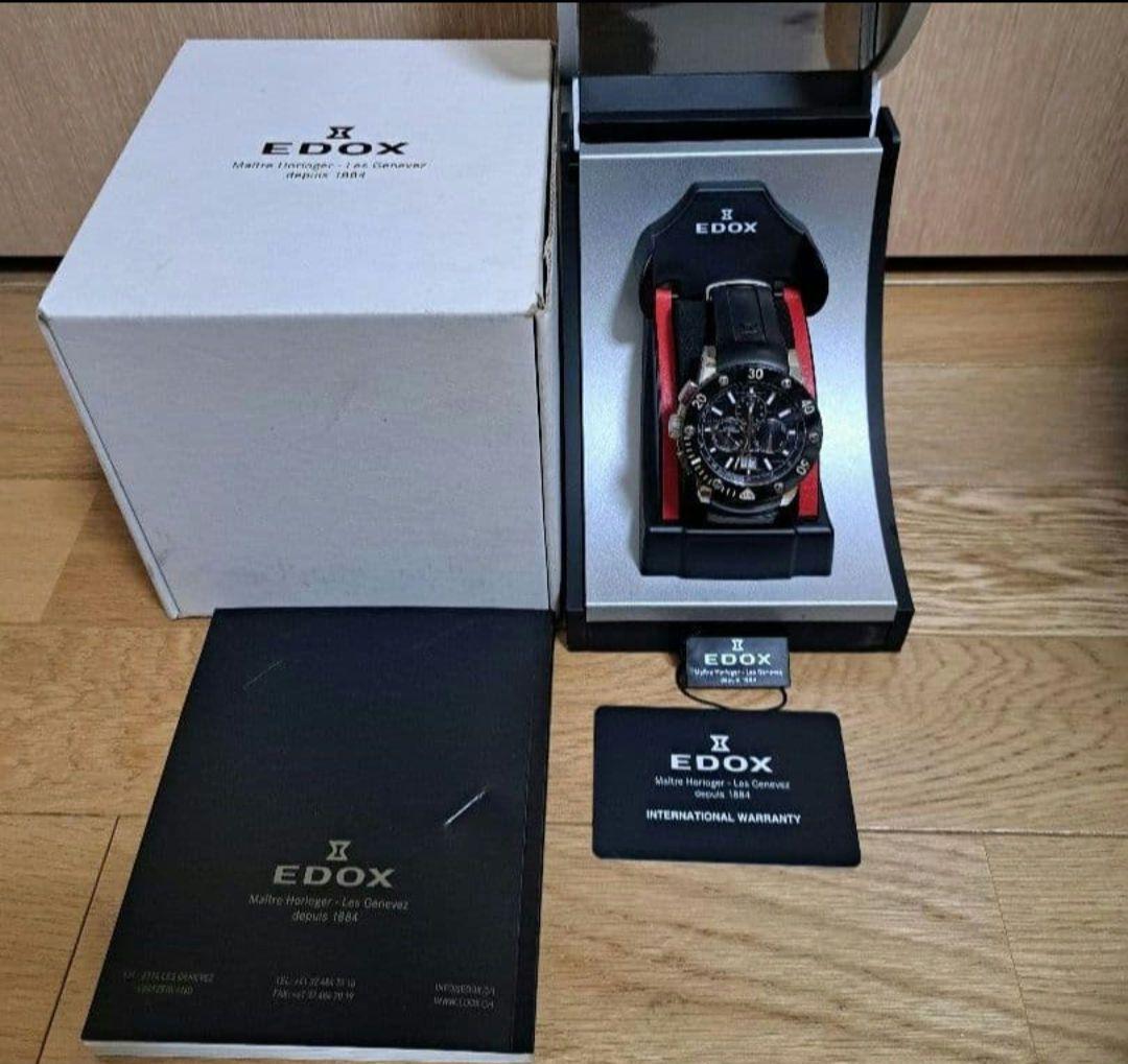 まーくん専用エドックス EDOX クラスワン クロノオフショア ビックデイト