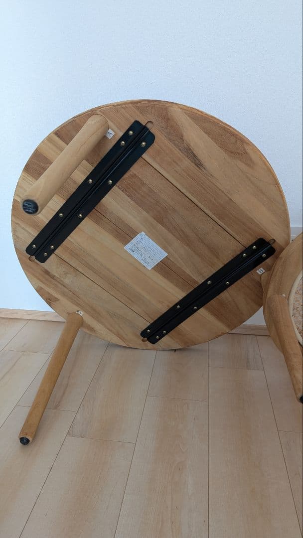 木製円形テーブル 二重構造　CT クーロ