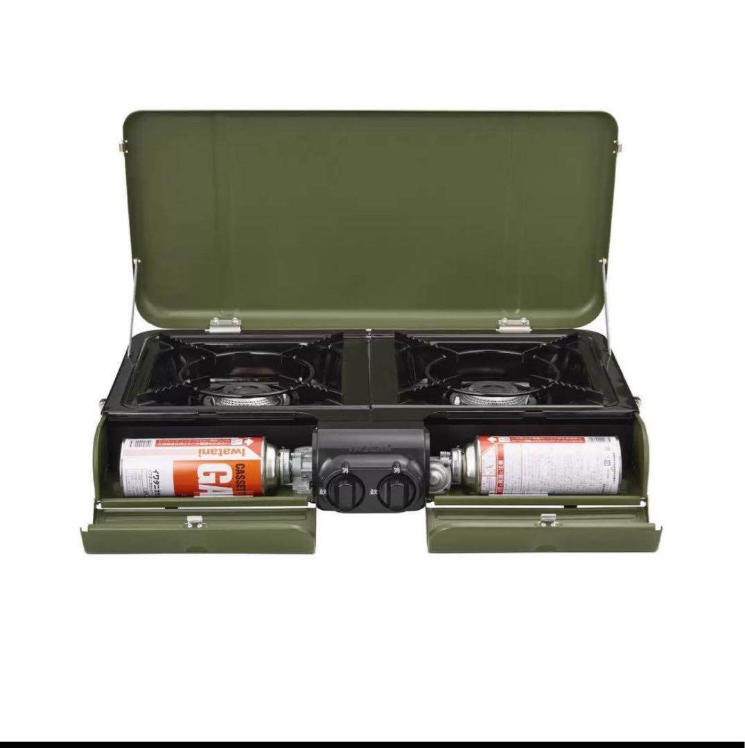 【新品未使用】イワタニ FLAT TWINS BBQこんろCB-TBG-2-OL