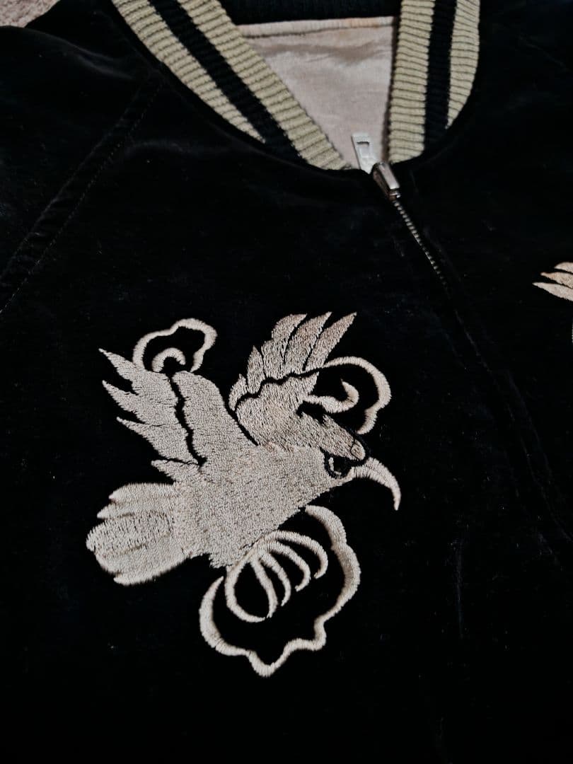 SEVEN ２面用 別珍 ワシ龍 日本限定 スカジャン レーヨン vintage