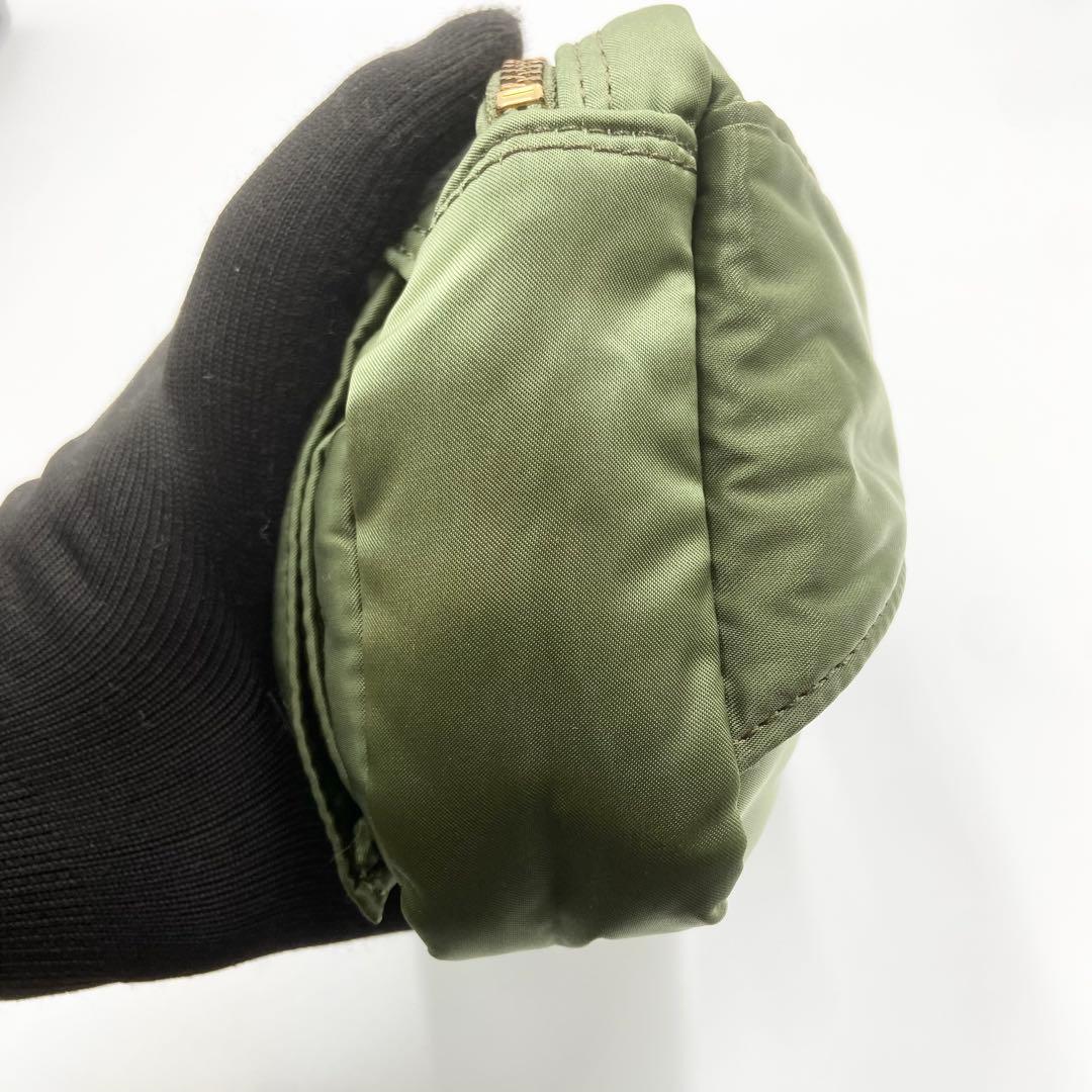 極美品　PORTER TANKER ポーター　タンカー　ウエストバッグ　グリーン