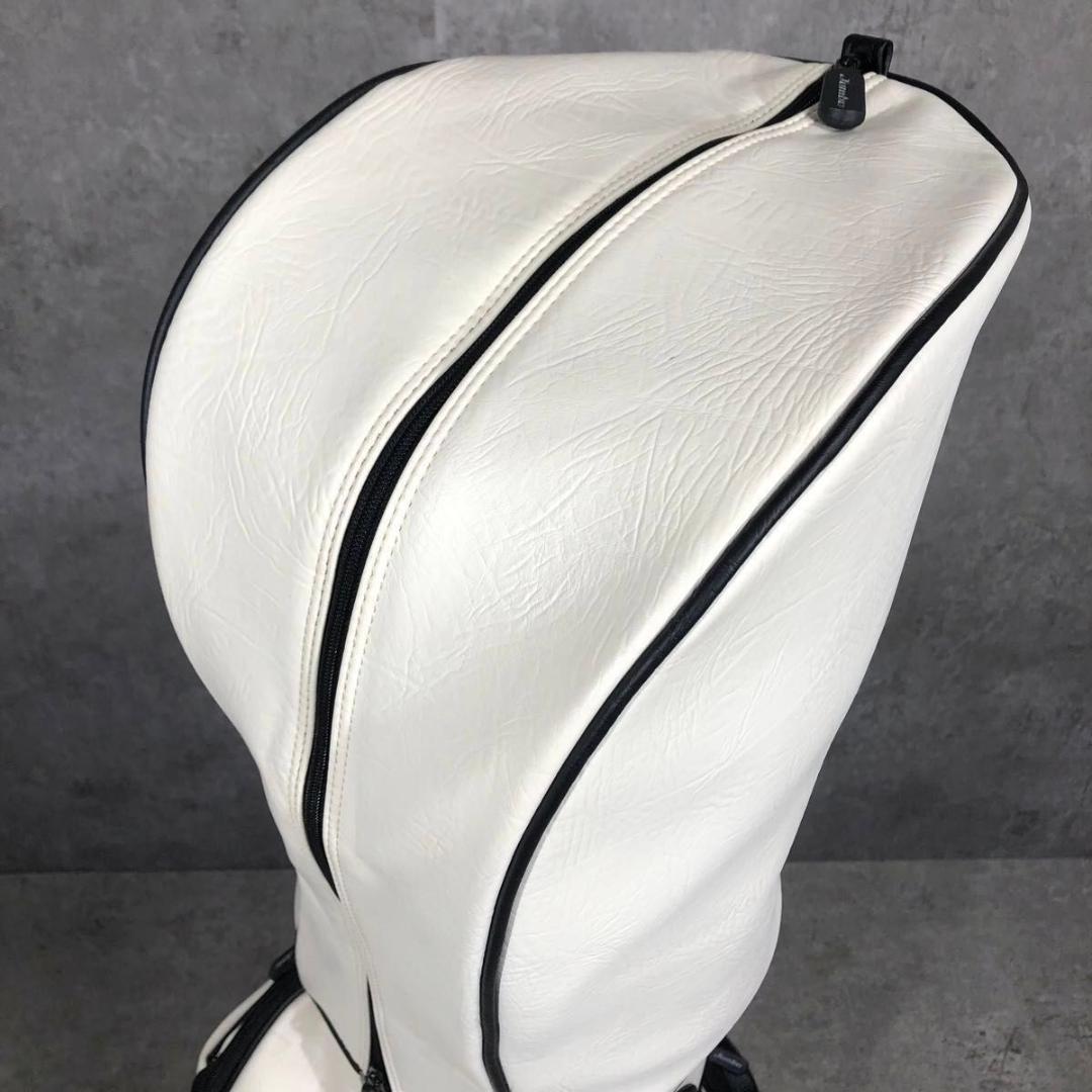 限定 レア 美品 ジャンボ尾崎 112勝 記念モデル キャディバッグ ホワイト