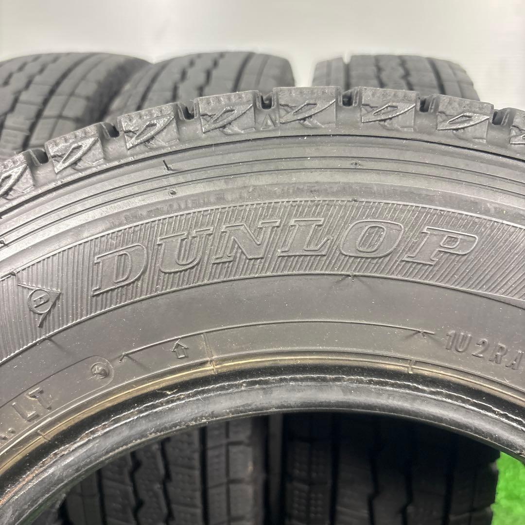 145R12 LT ダンロップ SV01 4本 送料無料 冬タイヤ T1746