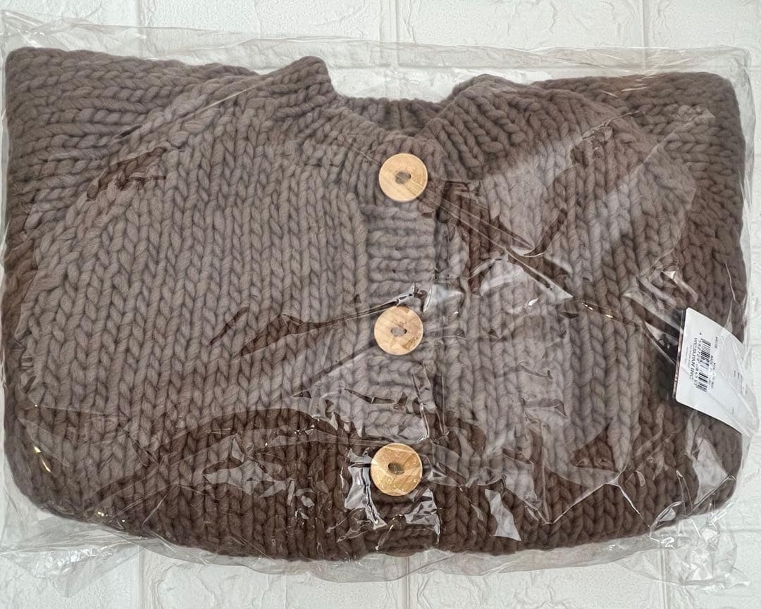 【新品未使用】WCJ ハンドニットカーディガン モカ