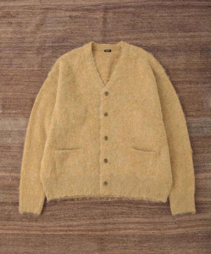 【WILD LIFE TAILOR】カートモヘア カーディガン　L キャメル
