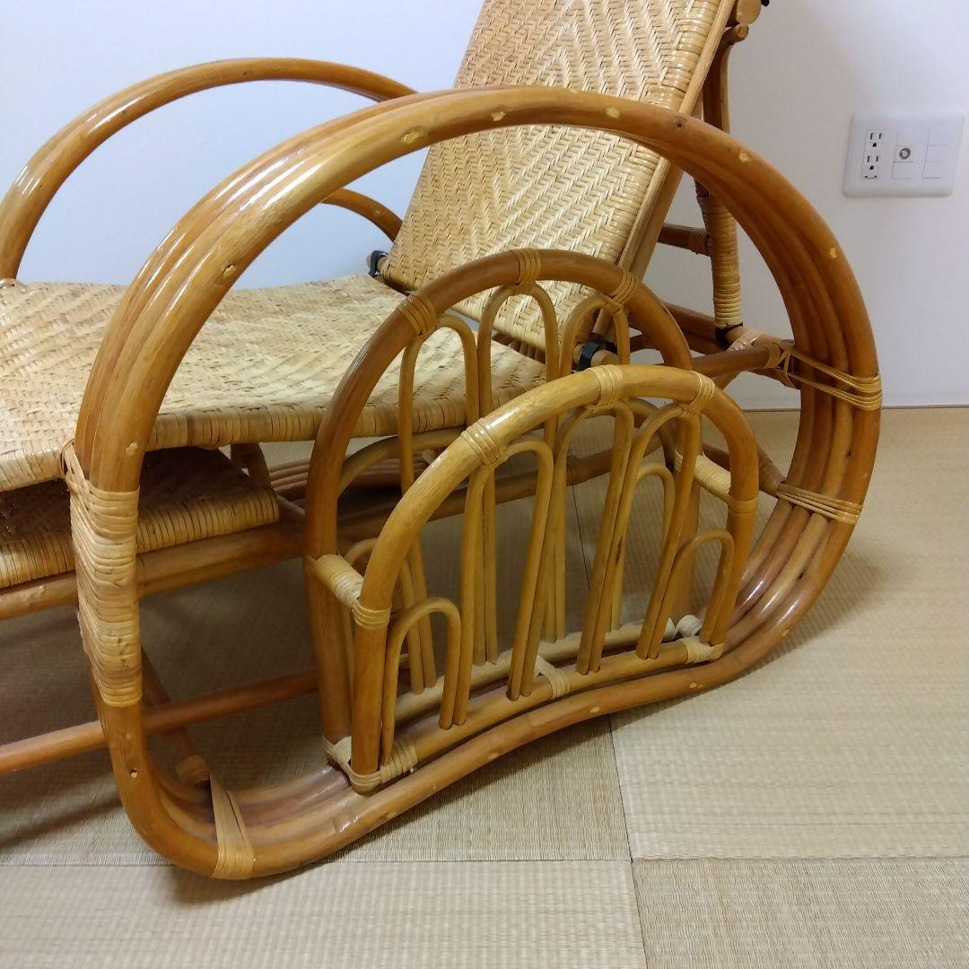 アリ　ラタン　籐製　リクライニングチェア