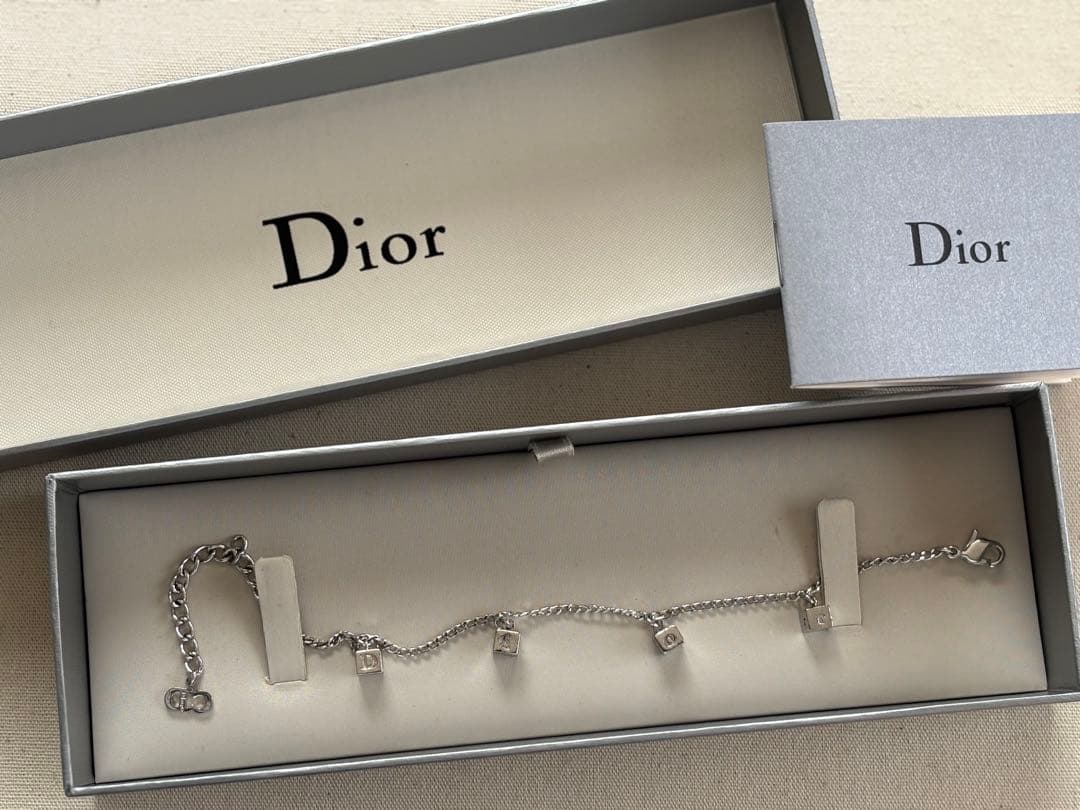 【Dior】ヴィンテージブレスレット キューブロゴ 免税店購入