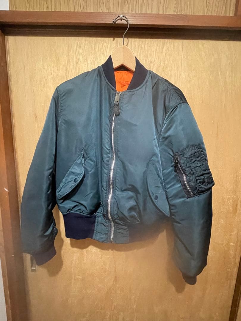 アルファ　MA-1 ＵＳＡ製 ユーズド　IDEAL 80s 90s