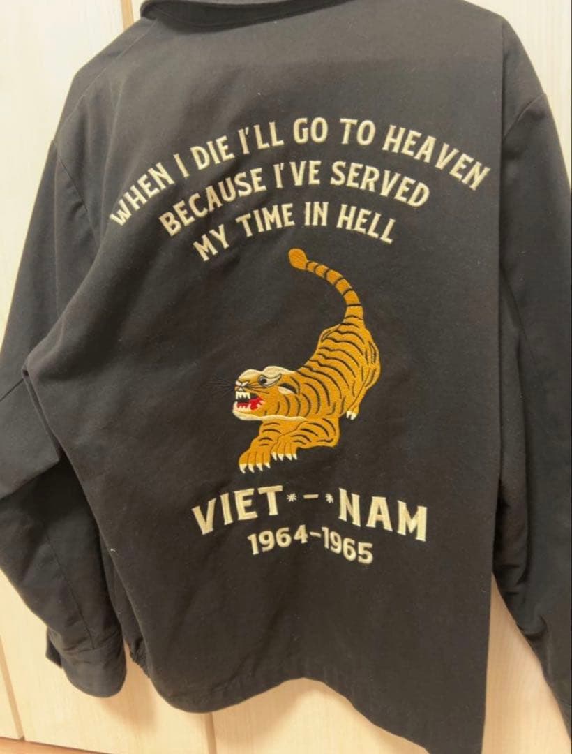 HOUSTON ブラック ベトジャン Lサイズ