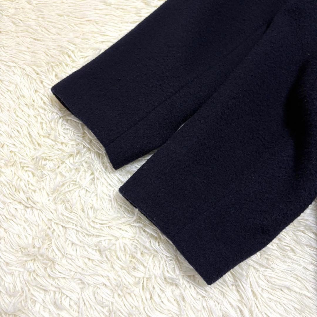 Deuxieme Classe ビーバーコート　ネイビー　ロング　ウール