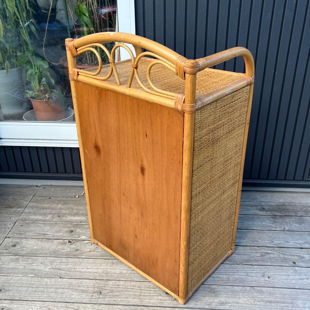 ② 昭和レトロ ラタンチェスト 5段6杯 引き出し箪笥 古家具 ビンテージ