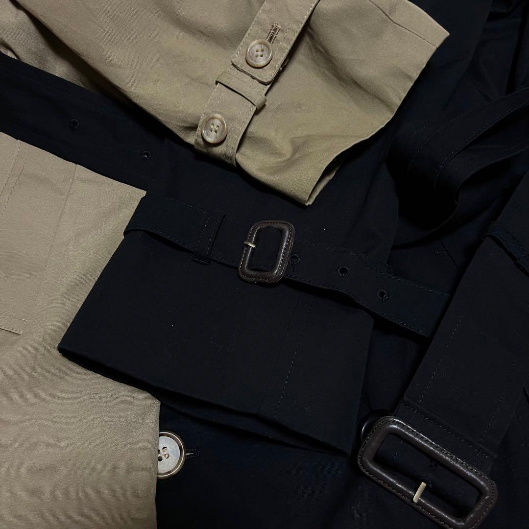 remake beige×black coat