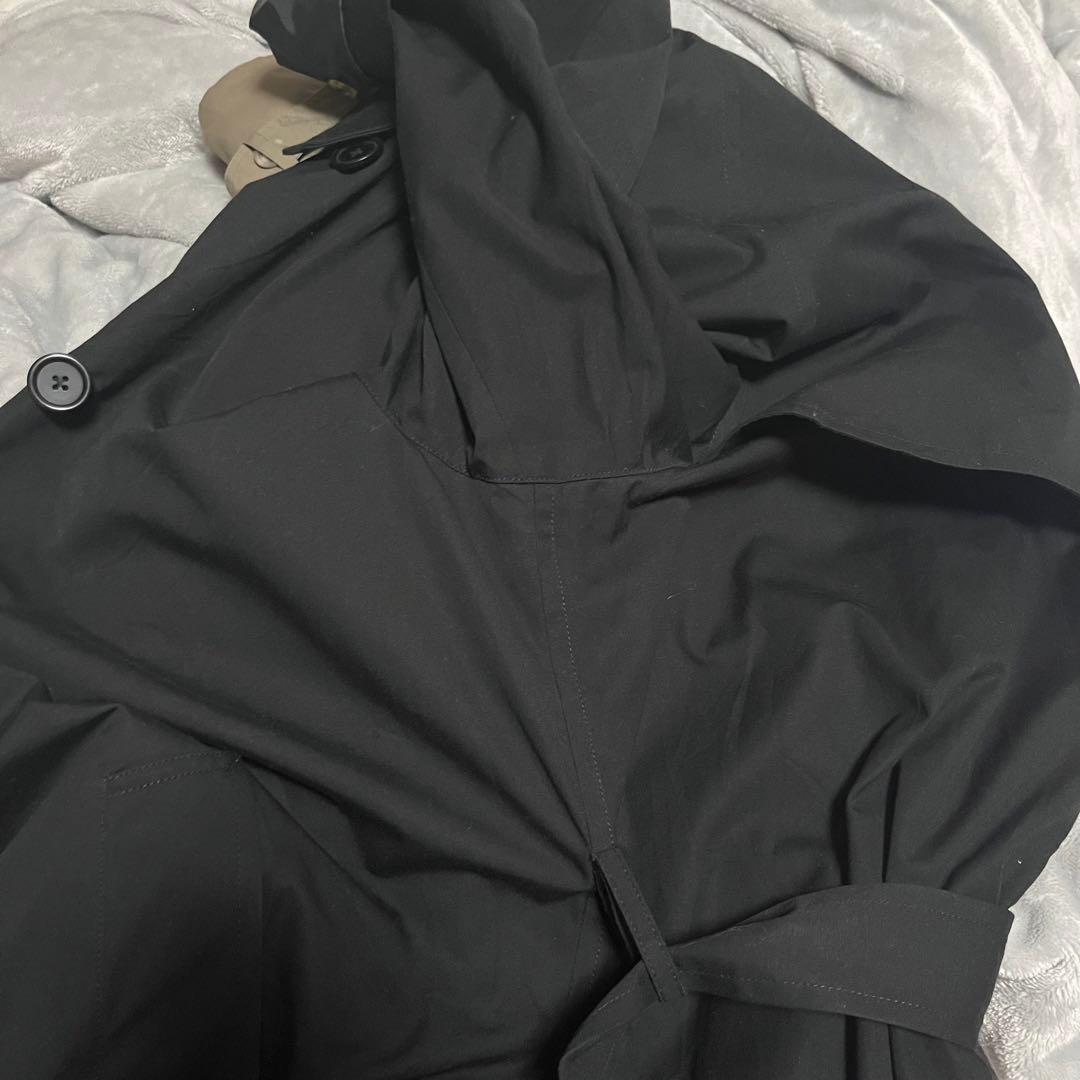 remake beige×black coat