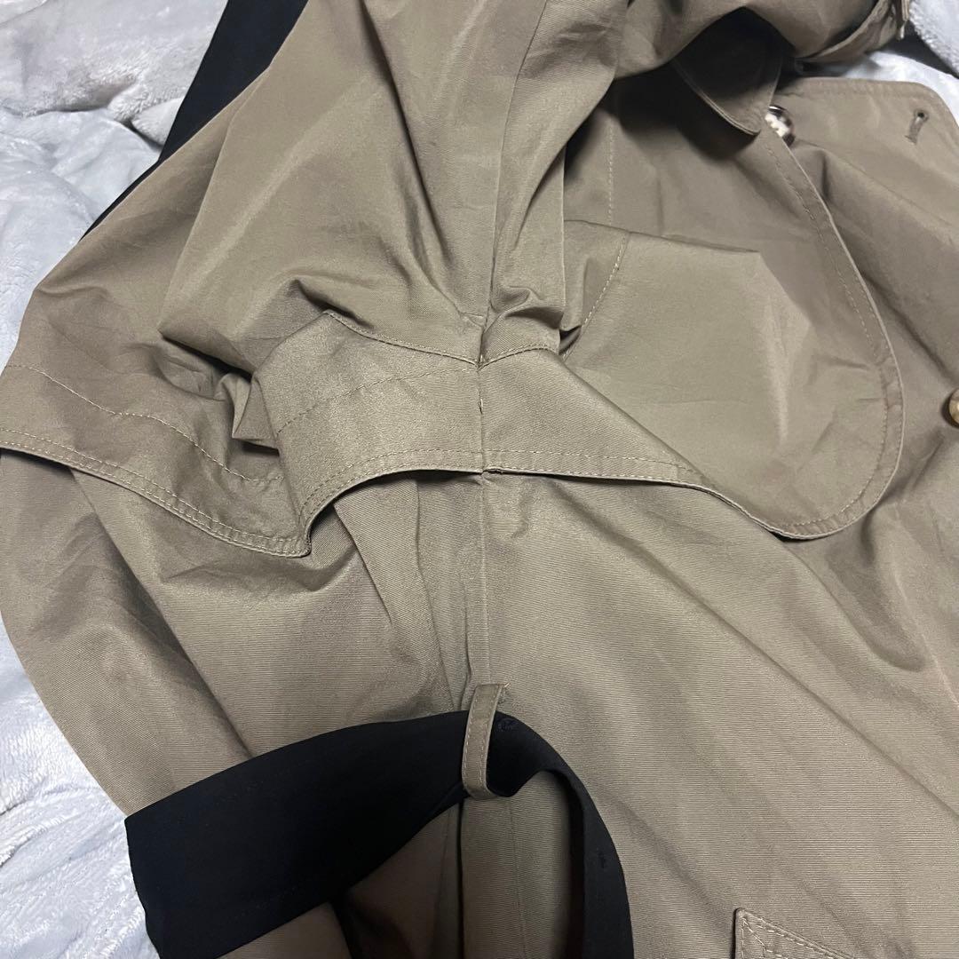 remake beige×black coat