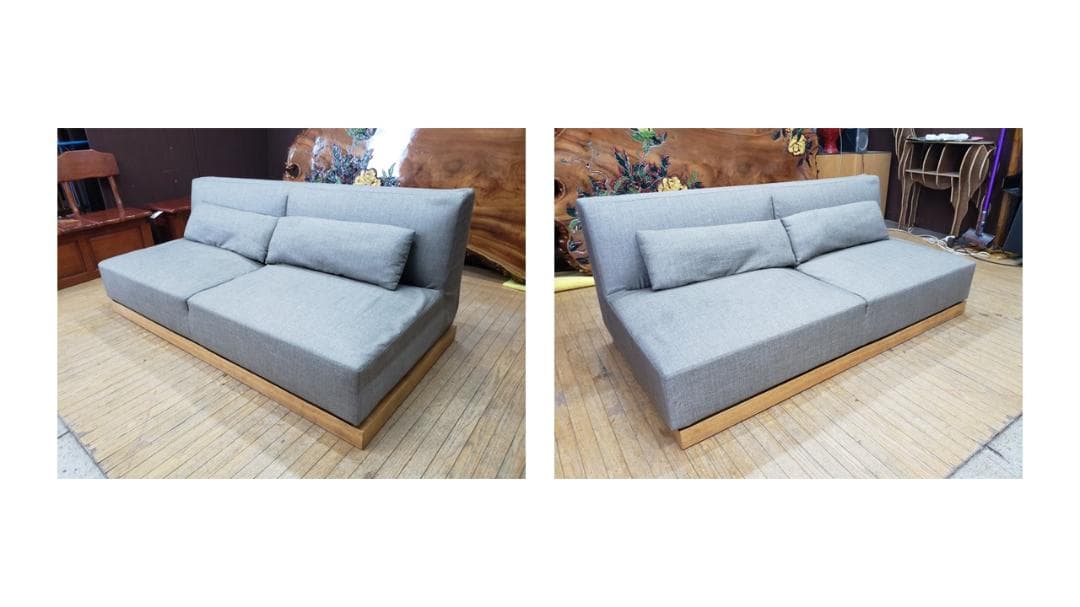 a35　TIME＆STYLE　リビングスケープ　オーク材　２人掛けソファ