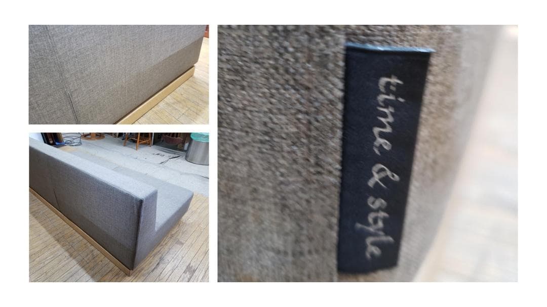 a35　TIME＆STYLE　リビングスケープ　オーク材　２人掛けソファ