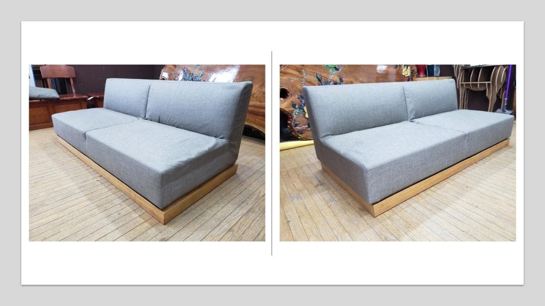 a35　TIME＆STYLE　リビングスケープ　オーク材　２人掛けソファ