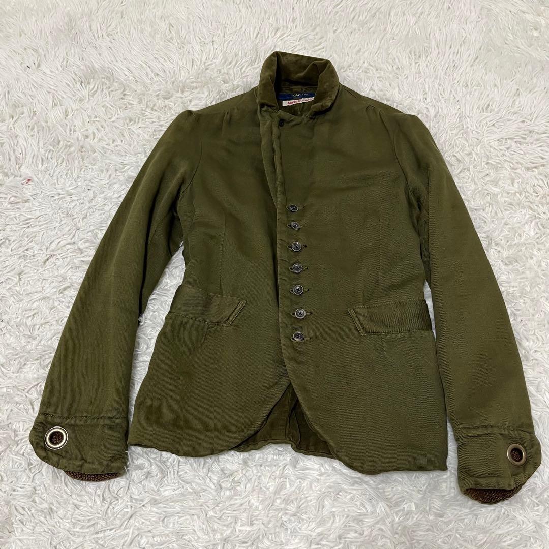 美品KAPITAL キャピタル　ジャケット　ミリタリーカーキ.