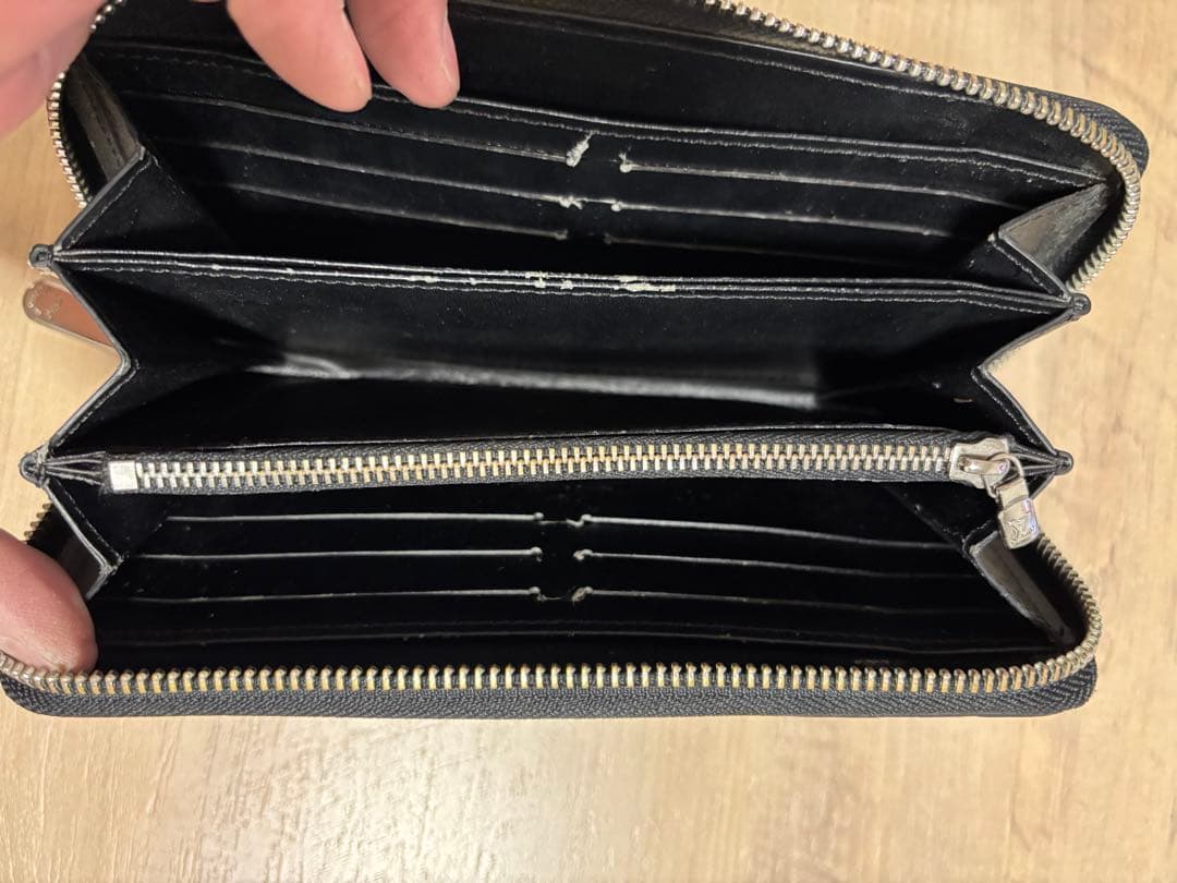 ルイ・ヴィトン　ダミエキャンバス ブラック長財布