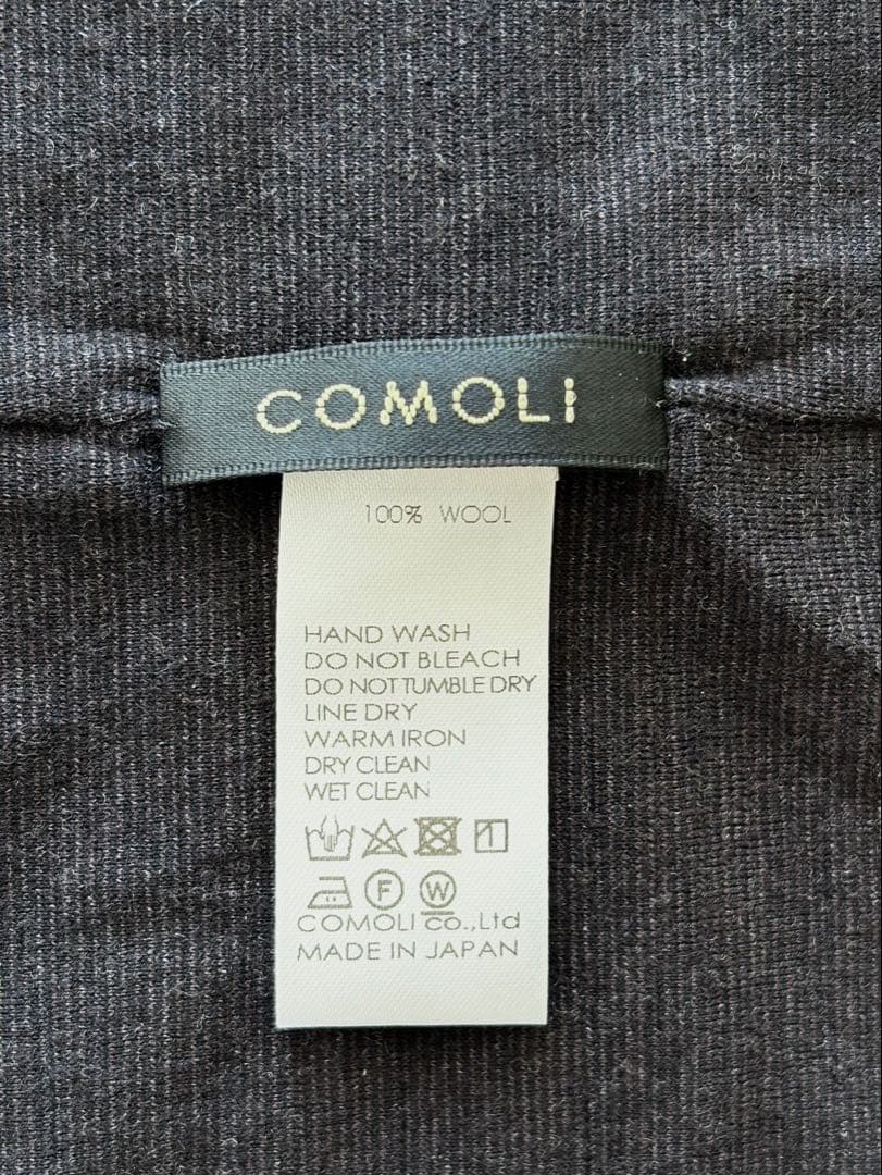 COMOLI 24AW ウール天竺　ネックウォーマー