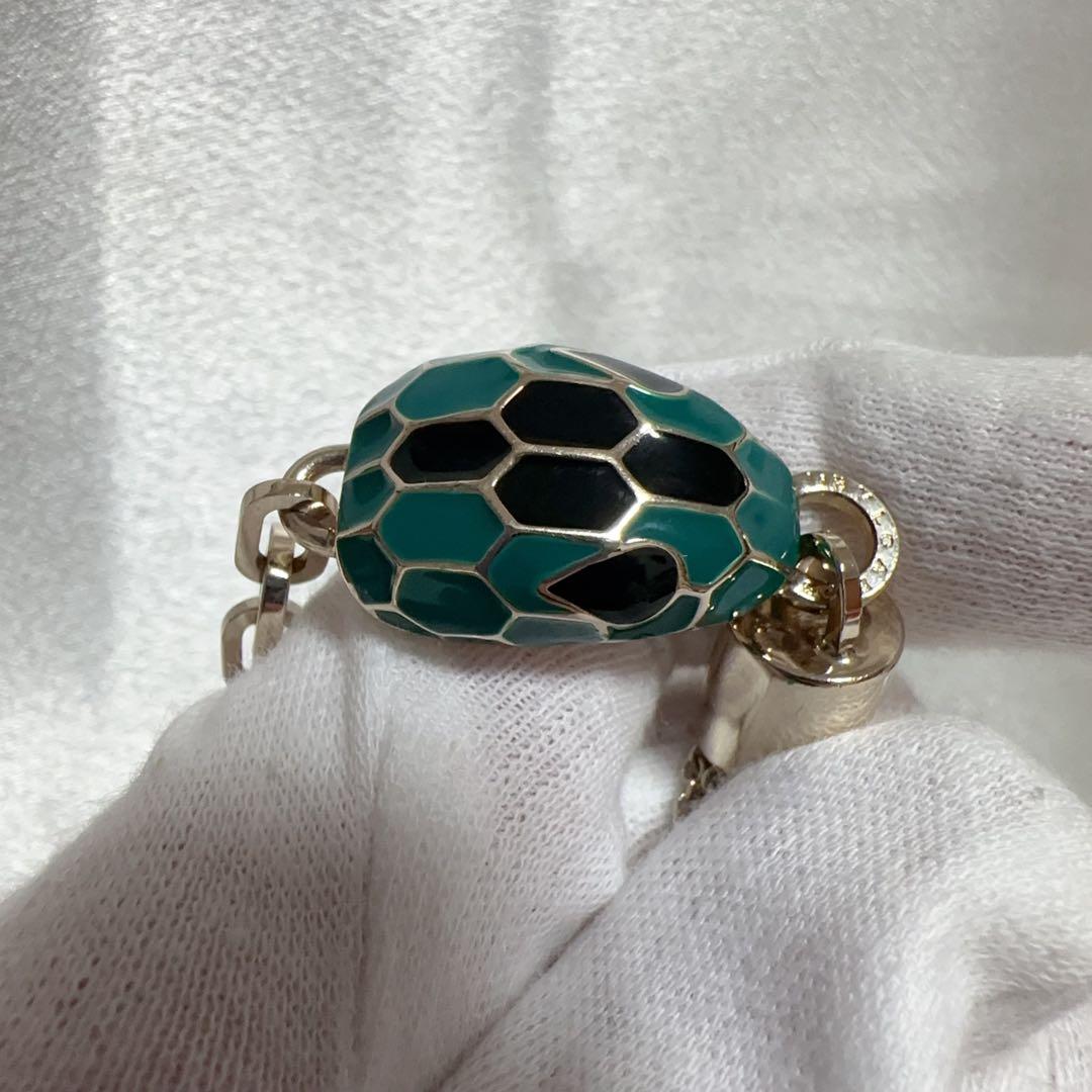 希少品 BVLGARI　ブルガリ　蛇セルペンティ　バッグチャーム　 キーホルダー