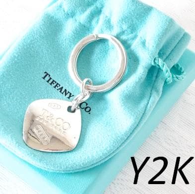 TIFFANY&Co. Y2K キーホルダー 1837 ナロー スクエア 925