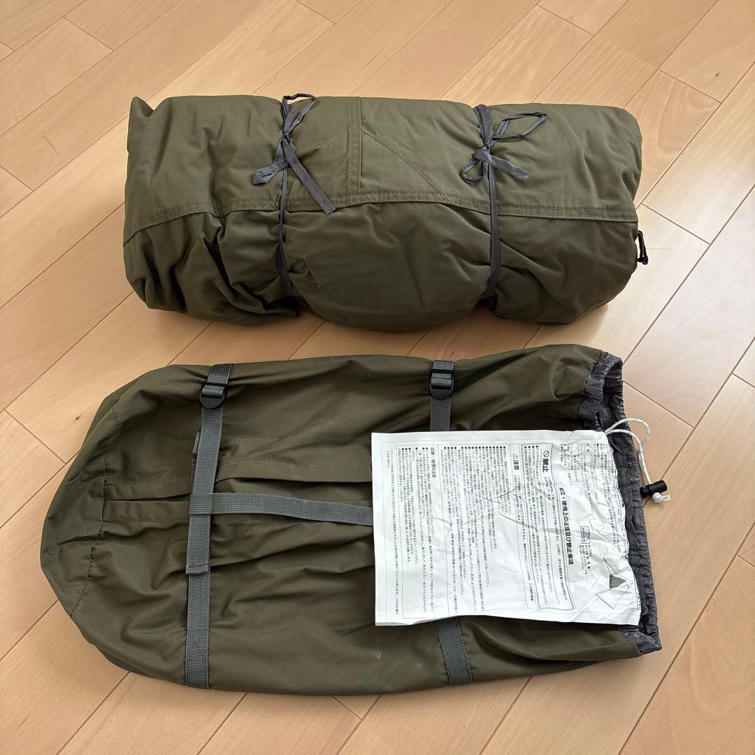 バンドック/ソロティピー1TC（カーキ）、グランドシート＆8tail/二又ポール