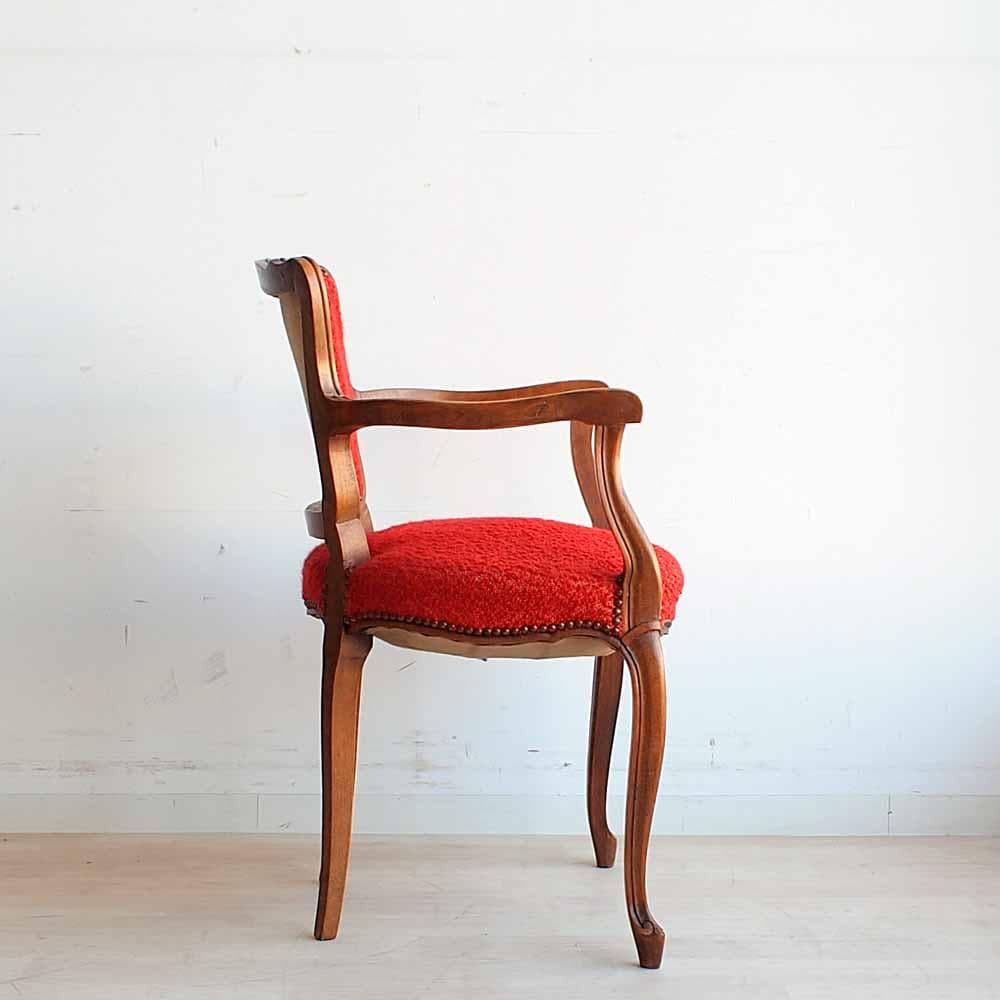 アンティーク 猫脚 アームチェア 単鋲 クラシカル ZR24210