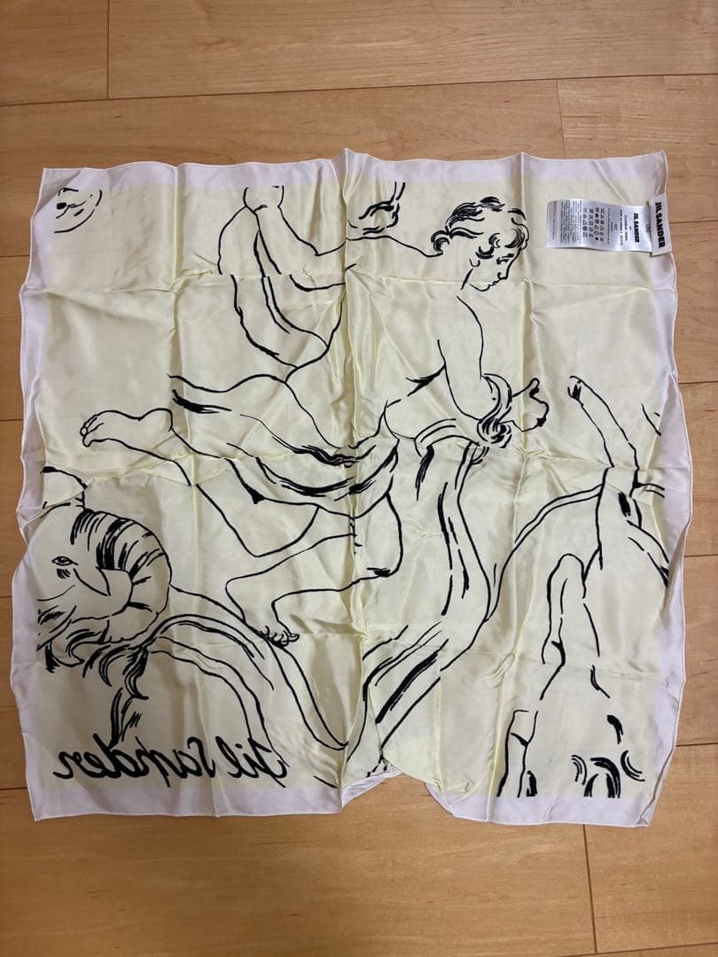 JIL SANDER アートプリント スカーフ UNI