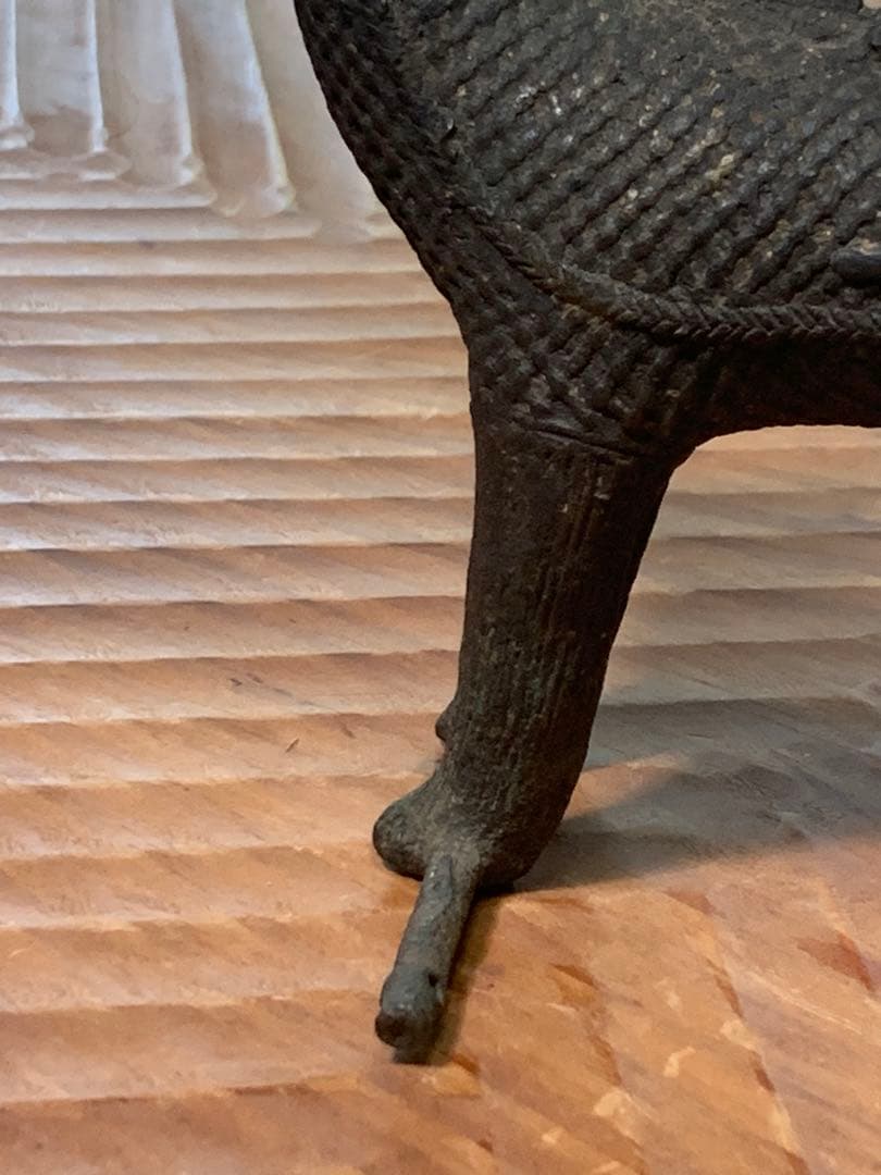 インド　コンド族　真鍮工芸品　馬に乗る騎士