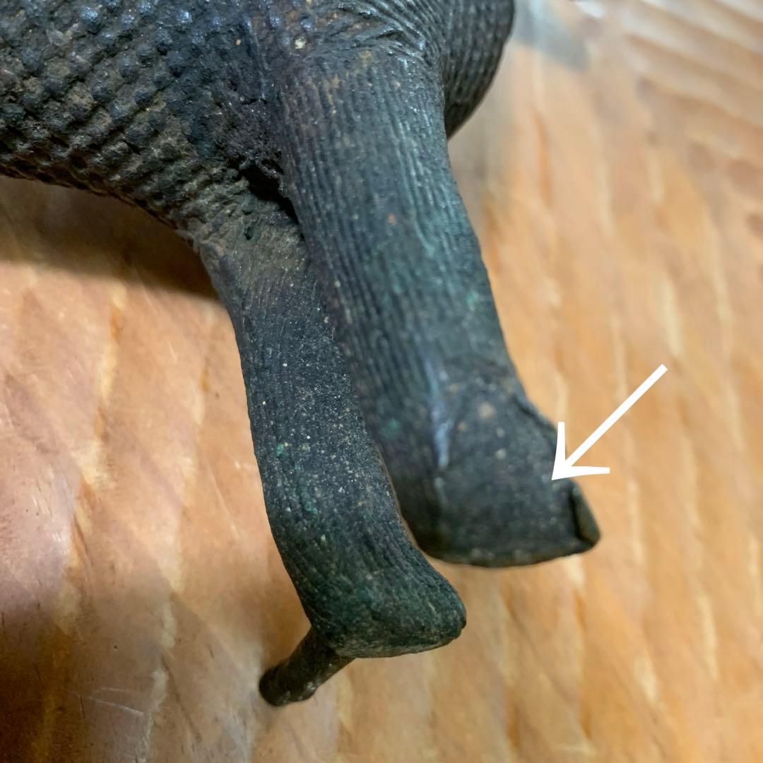 インド　コンド族　真鍮工芸品　馬に乗る騎士