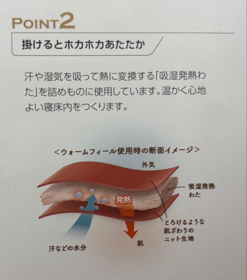 超お買得品‼︎ 新品・未使用 西川『ウォームフィールプレミアム(シングル)