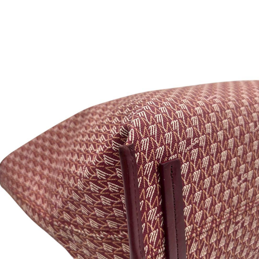 極美品　モラビト　オートグラフ GM　トートバッグ　レッド　pvc　レザー　A4