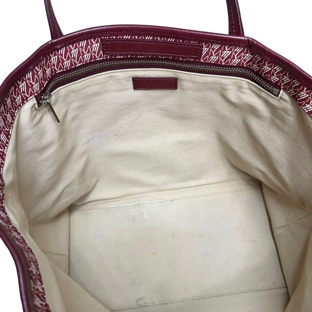 極美品　モラビト　オートグラフ GM　トートバッグ　レッド　pvc　レザー　A4