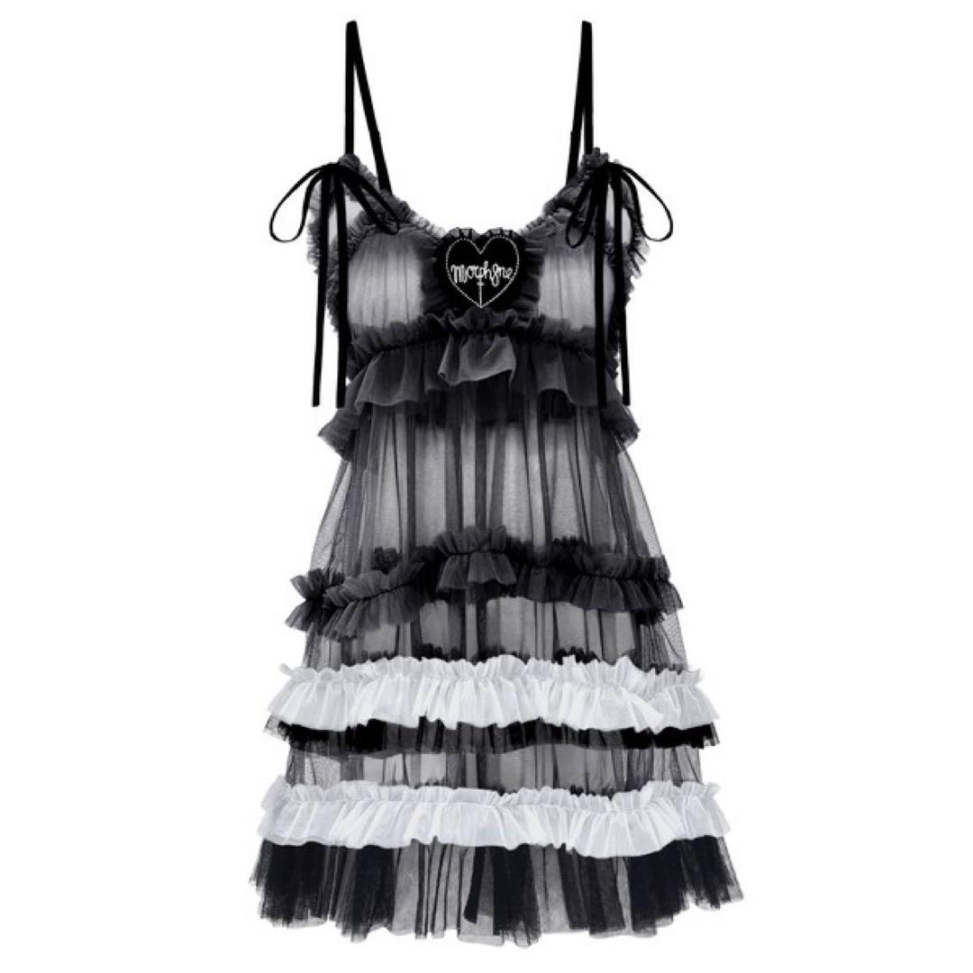 MORPH8NE モルフィン FALLEN ANGELS ワンピース 白黒