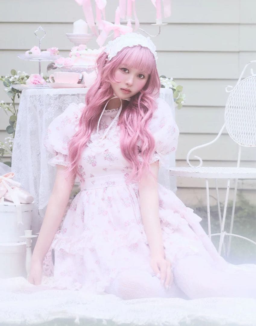 Ribbon rose garden onepiece／Fiorforte