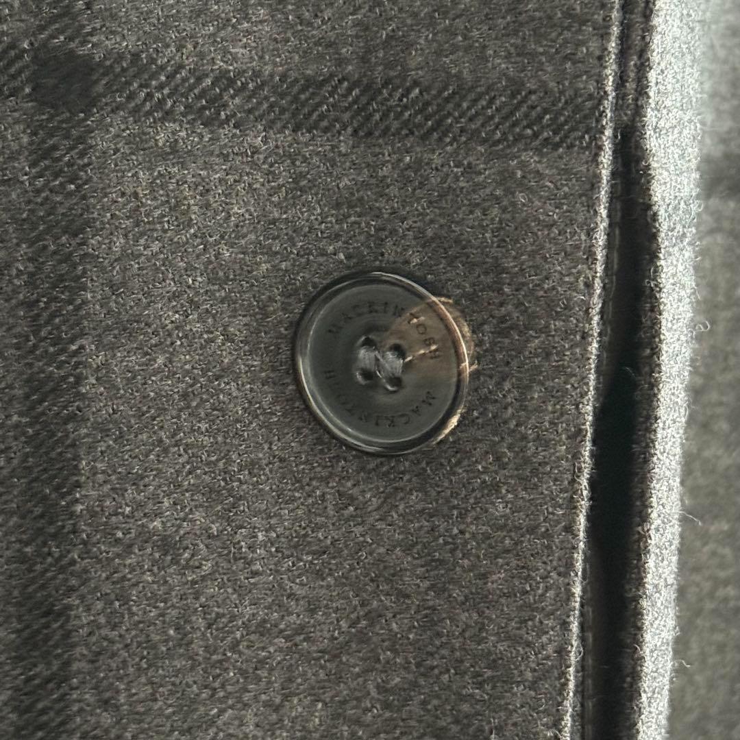 未使用級 白タグ マッキントッシュ ダンケルド ウールステンカラーコート 42