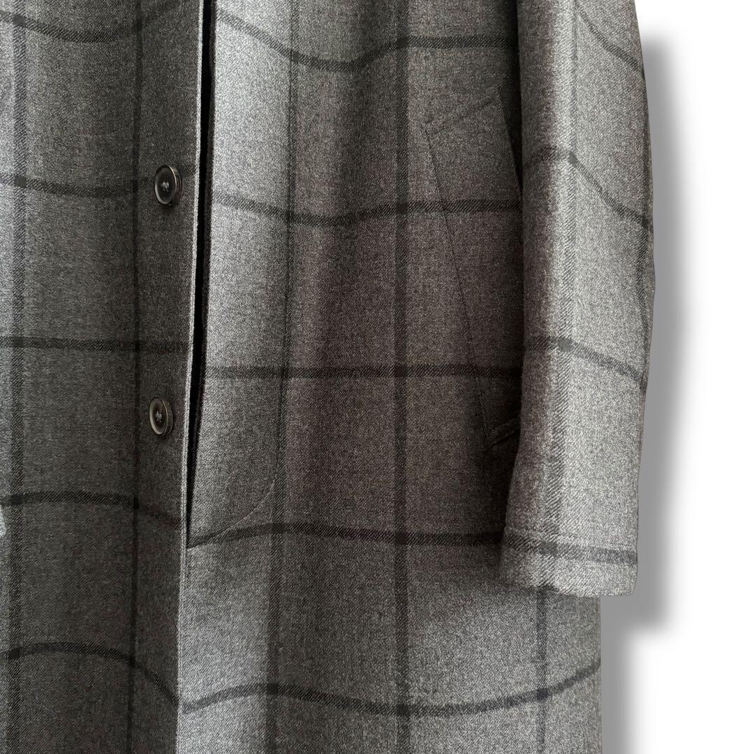 未使用級 白タグ マッキントッシュ ダンケルド ウールステンカラーコート 42