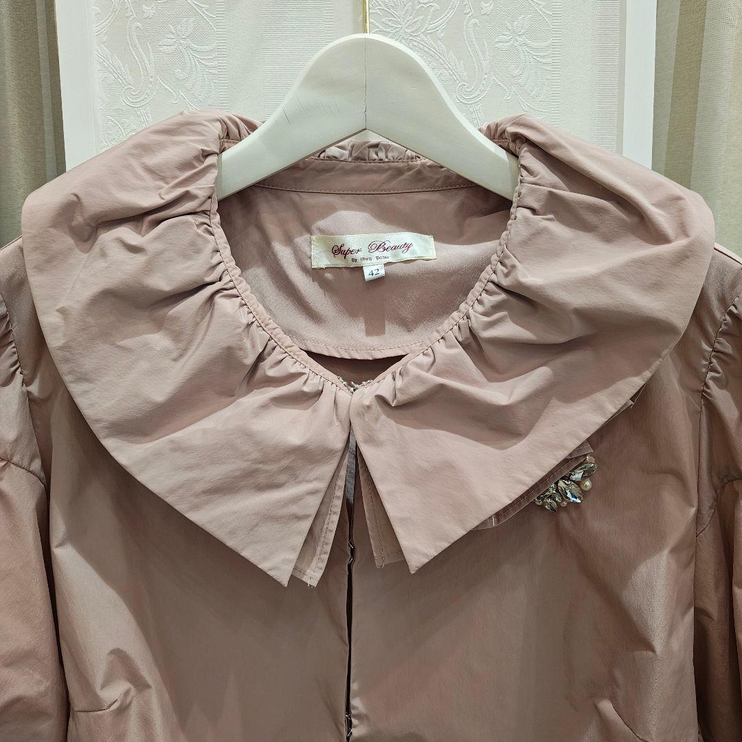 S221:美品❣️ショートジャケット＆ロングワンピース ツインセット ピンク