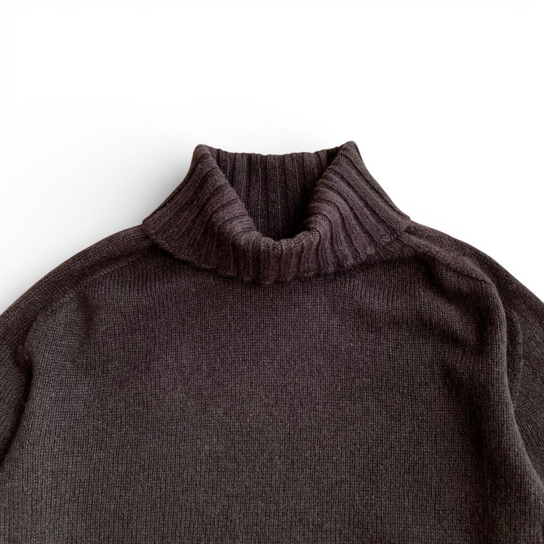 MARGARET HOWELL カシミヤ100% タートルニット ブラウン